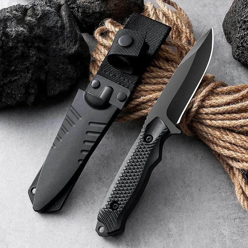 Dive Knife Titanium - 1 stainless steel sheath pocket knife,