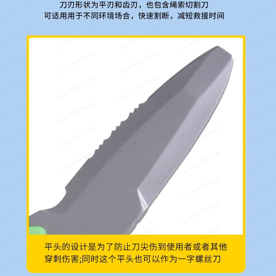 Water Rescue Knife Outdoor Rop - Dive Knife Titanium recension och pris