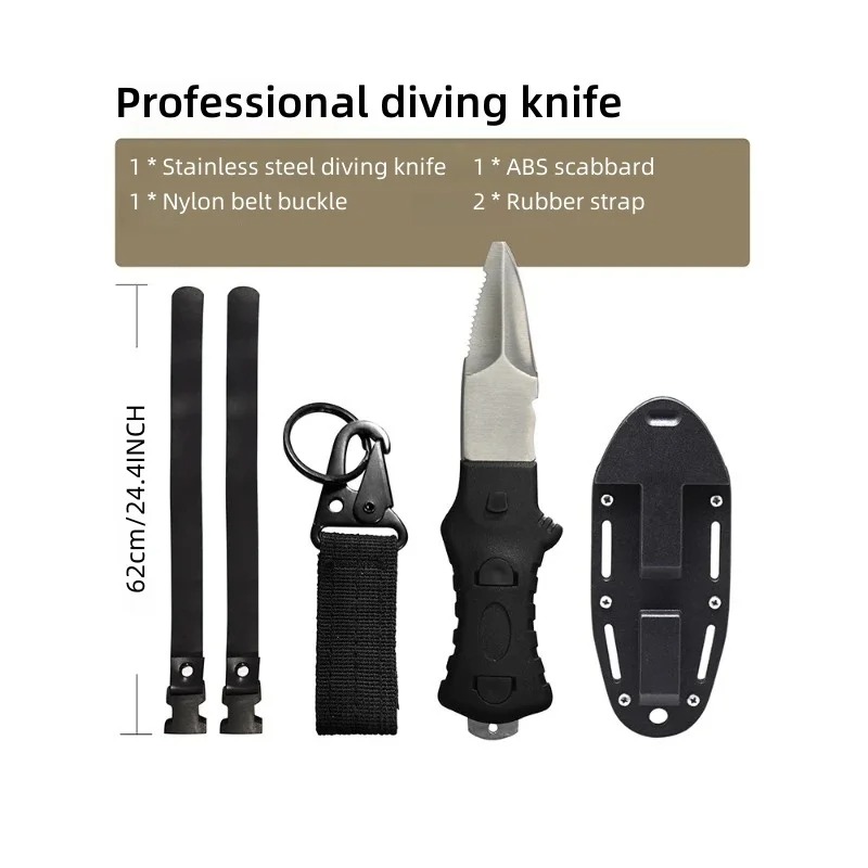 Outdoor Water Rescue Knife, St - Dive Knife Titanium recension och pris