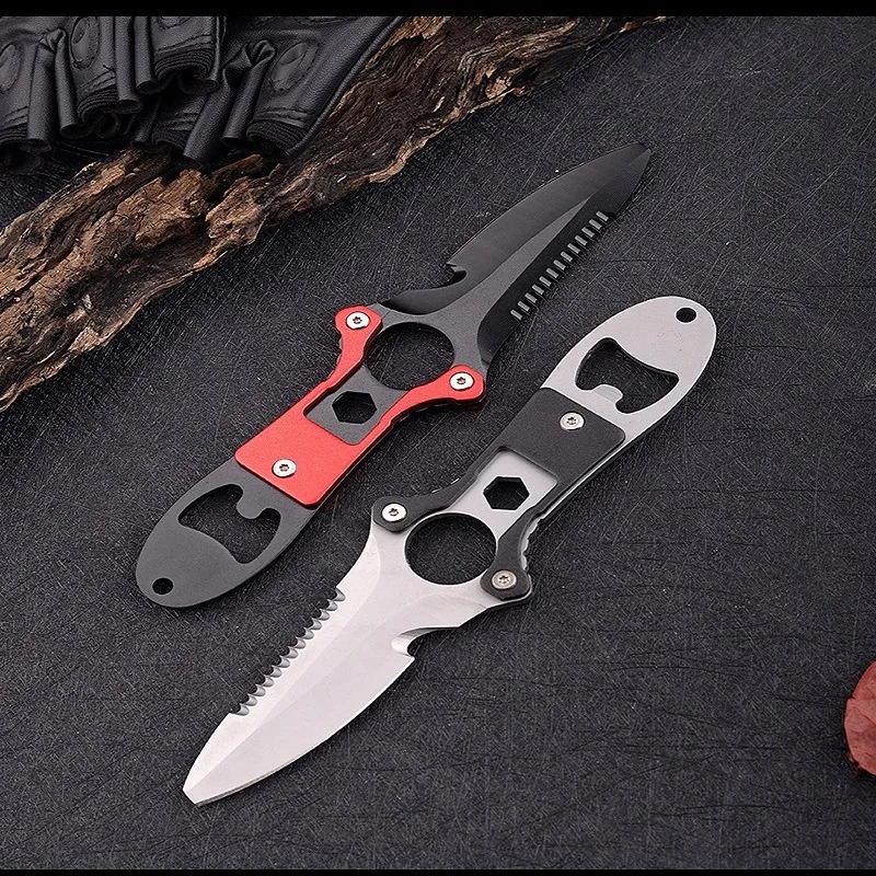 Stainless steel multifunctiona - Dive Knife Titanium recension och pris