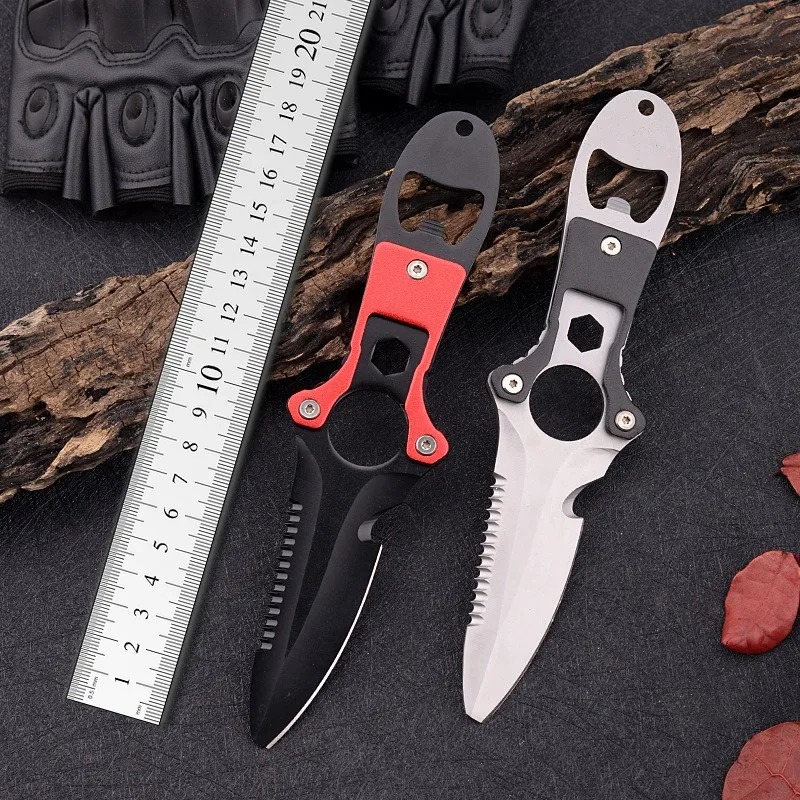 Stainless steel multifunctiona - Dive Knife Titanium recension och pris