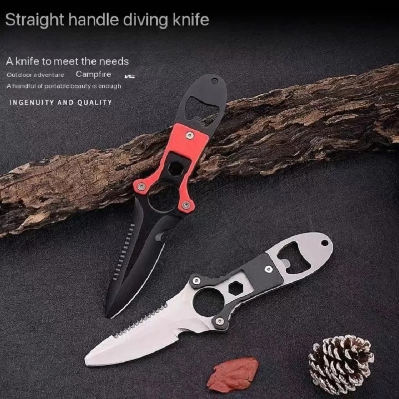 Stainless steel multifunctiona - Dive Knife Titanium recension och pris